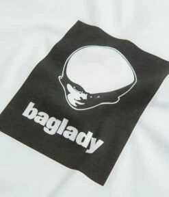 Baglady Alien Logo T-Shirt - White -FLATSPOT Sales BagladyAlienLogoT Shirt White 3