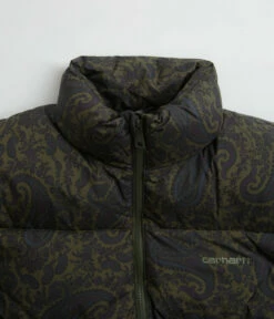 Carhartt Springfield Jacket - Paisley Print / Plant / Black -FLATSPOT Sales CarharttSpringfieldJacket PaisleyPrint Plant Black 4