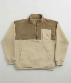Magenta MTN 3/4 High Neck Fleece - Dark / Light Beige