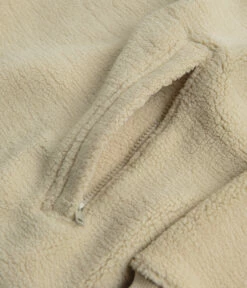 Magenta MTN 3/4 High Neck Fleece - Dark / Light Beige -FLATSPOT Sales MagentaMTN3 4HighNeckFleece Dark LightBeige 4