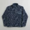 Patagonia Lightweight Synchilla Snap-T Fleece - New Visions: New Navy -FLATSPOT Sales PatagoniaLightweightSynchillaSnap TFleece NewVisions NewNavy 1