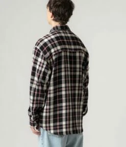 Polar Big Boy Flannel Overshirt - Black / Cloud White / Red 15 Polar Big Boy Flannel Overshirt - Black / Cloud White / Red -FLATSPOT Sales Polar Big Boy Flannel Overshirt Black Cloud White Red 3