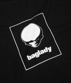 Baglady Alien Logo T-Shirt - Black -FLATSPOT Sales baglady alien logo t shirt black 2