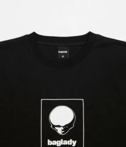 Baglady Alien Logo T-Shirt - Black -FLATSPOT Sales baglady alien logo t shirt black 3