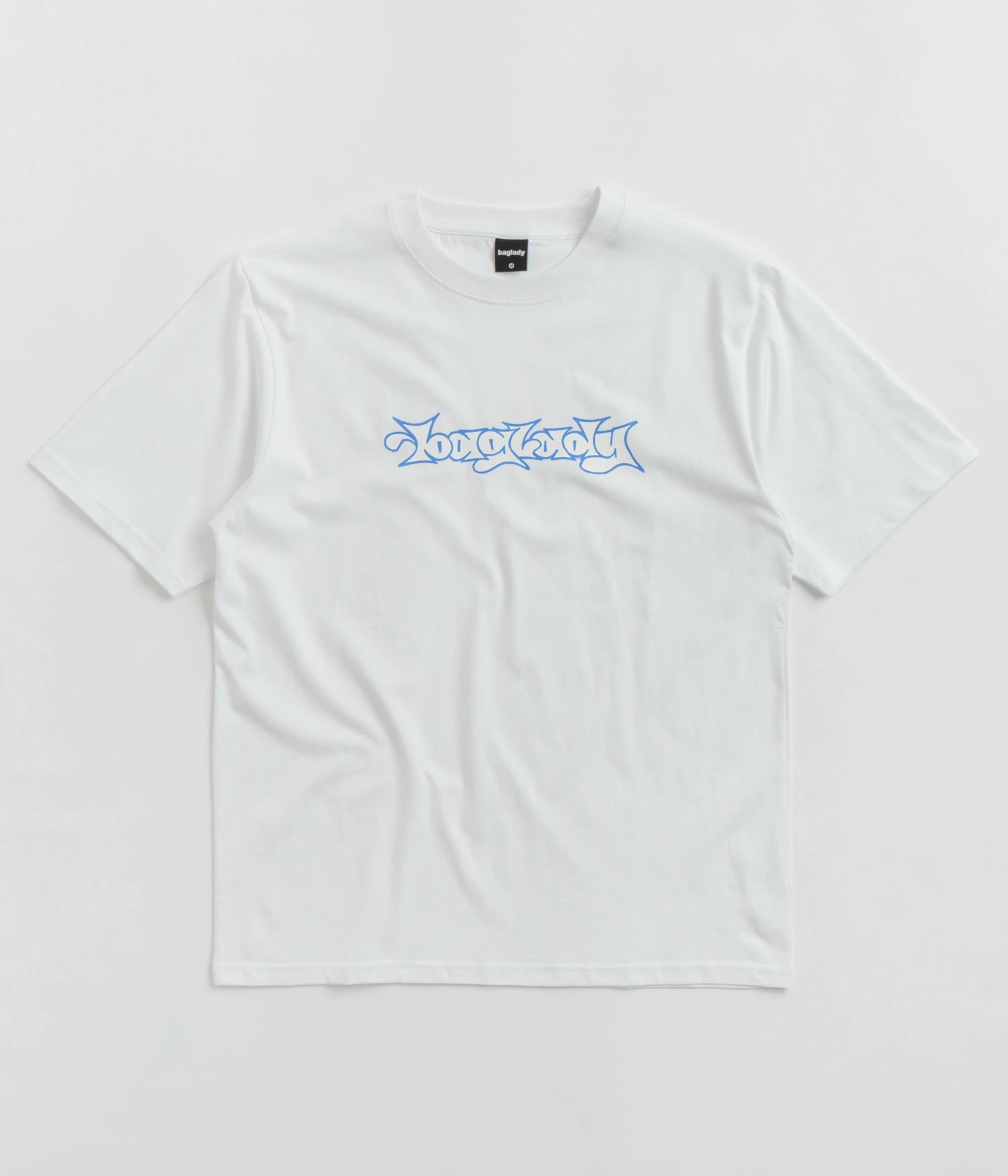 Baglady Bootleg Throw Up Logo T-Shirt - White 3 Baglady Bootleg Throw Up Logo T-Shirt - White