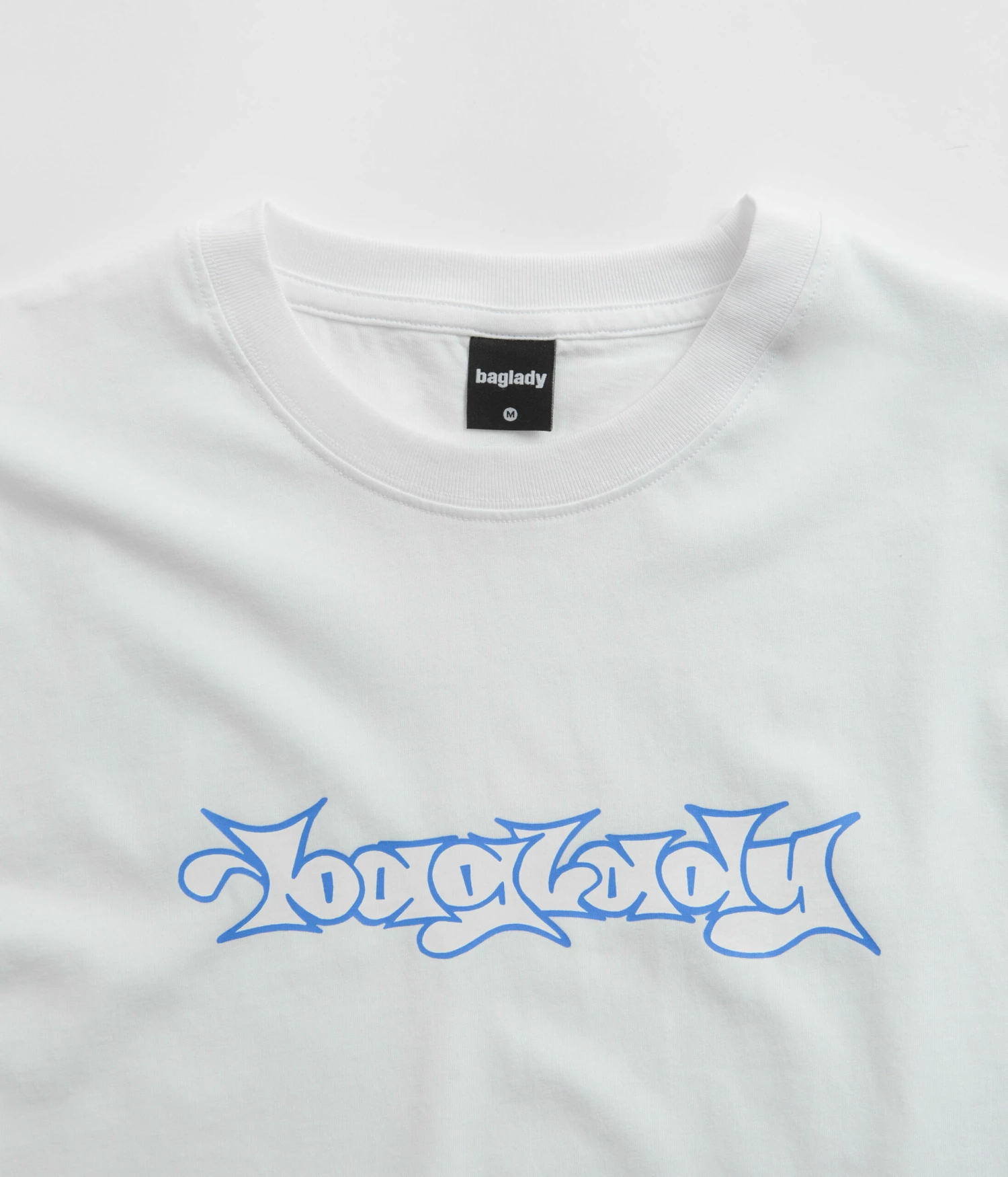 Baglady Bootleg Throw Up Logo T-Shirt - White 5 Baglady Bootleg Throw Up Logo T-Shirt - White - Image 3