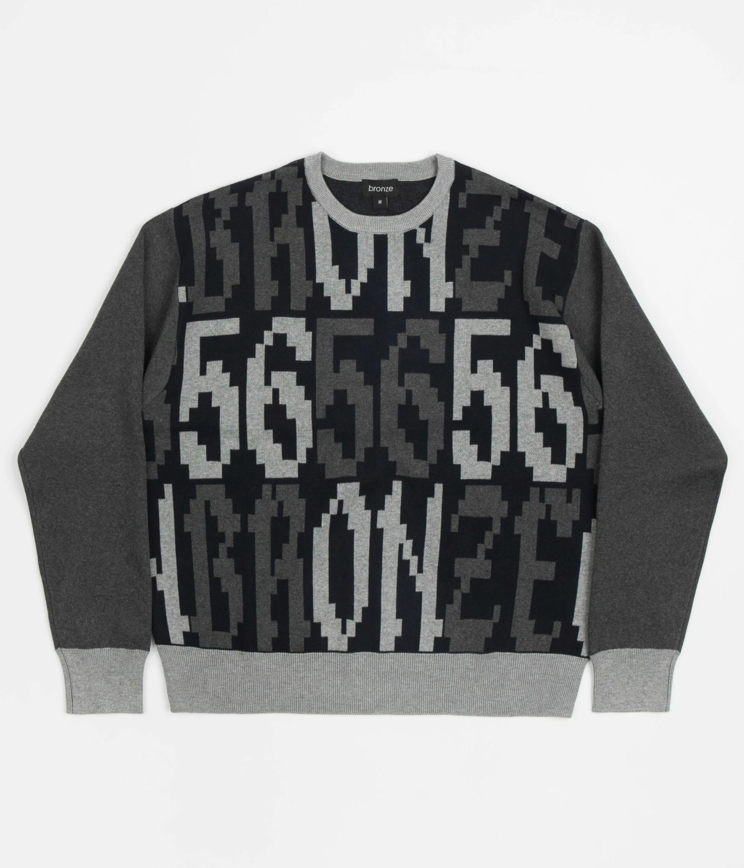 Bronze 56K Old E Crewneck Sweatshirt - Black / Grey 3 Bronze 56K Old E Crewneck Sweatshirt - Black / Grey