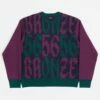 Bronze 56K Old E Crewneck Sweatshirt - Purple / Teal -FLATSPOT Sales bronze 56k old e crewneck sweatshirt purple teal 1
