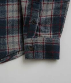 Butter Goods Cherry Flannel Shirt - Navy -FLATSPOT Sales butter goods cherry flannel shirt navy 5