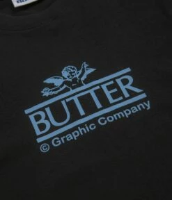 Butter Goods Cherub T-Shirt - Black -FLATSPOT Sales butter goods cherub t shirt black 3