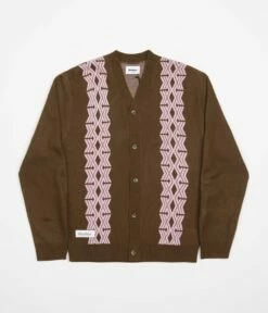 Butter Goods Club Knitted Cardigan - Chocolate