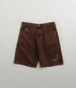Butter Goods Critter Baggy Denim Shorts - Brick