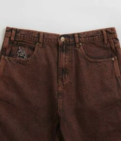 Butter Goods Critter Baggy Denim Shorts - Brick -FLATSPOT Sales butter goods critter baggy denim shorts brick 6