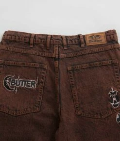 Butter Goods Critter Baggy Denim Shorts - Brick -FLATSPOT Sales butter goods critter baggy denim shorts brick 8