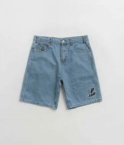 Butter Goods Critter Baggy Denim Shorts - Washed Indigo