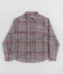 Butter Goods Rodent Flannel Shirt - Pink / Grey