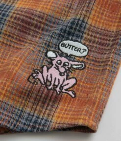 Butter Goods Rodent Flannel Shirt - Rust / Navy -FLATSPOT Sales butter goods rodent flannel shirt rust navy 5