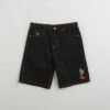 Butter Goods Sorcerer Baggy Denim Shorts - Washed Black -FLATSPOT Sales butter goods sorcerer baggy denim shorts washed black 1