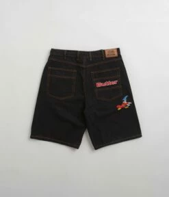 Butter Goods Sorcerer Baggy Denim Shorts - Washed Black -FLATSPOT Sales butter goods sorcerer baggy denim shorts washed black 3