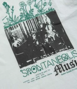 Butter Goods Spontaneous Music T-Shirt - White -FLATSPOT Sales butter goods spontaneous music t shirt white 3