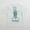 Butter Goods Stone Flower T-Shirt - White -FLATSPOT Sales butter goods stone flower t shirt white 3