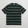 Butter Goods Stripe T-Shirt - Forest / Navy 1 Butter Goods Stripe T-Shirt - Forest / Navy -FLATSPOT Sales butter goods stripe t shirt forest navy 1