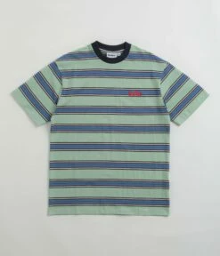 Butter Goods Stripe T-Shirt - Ice / Blue