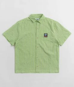 Butter Goods Terrain Short Sleeve Shirt - Lime / Black