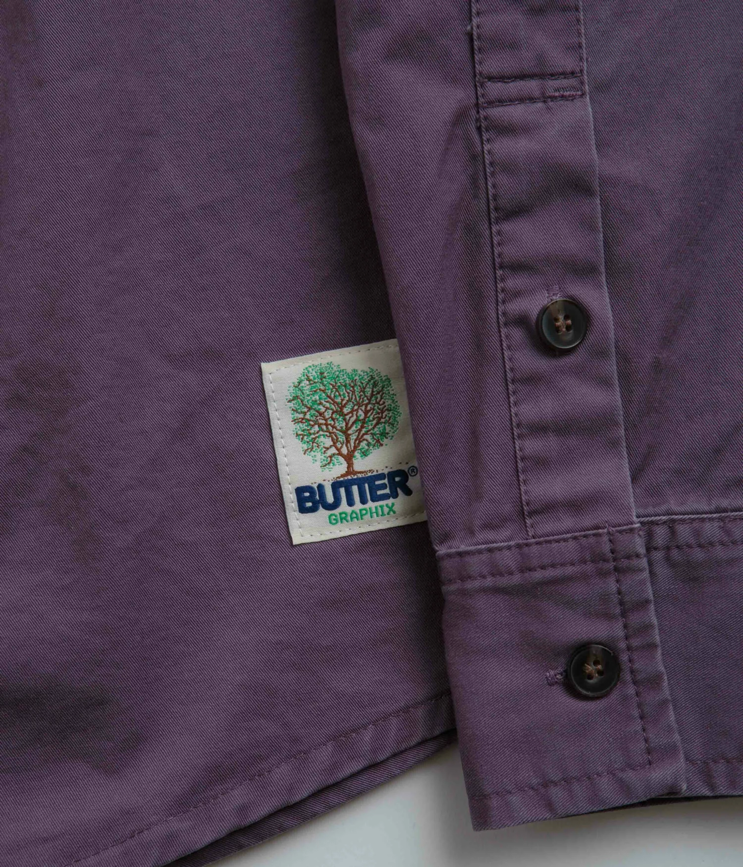 Butter Goods Washed Pocket Shirt - Eggplant 5 Butter Goods Washed Pocket Shirt - Eggplant - Image 3