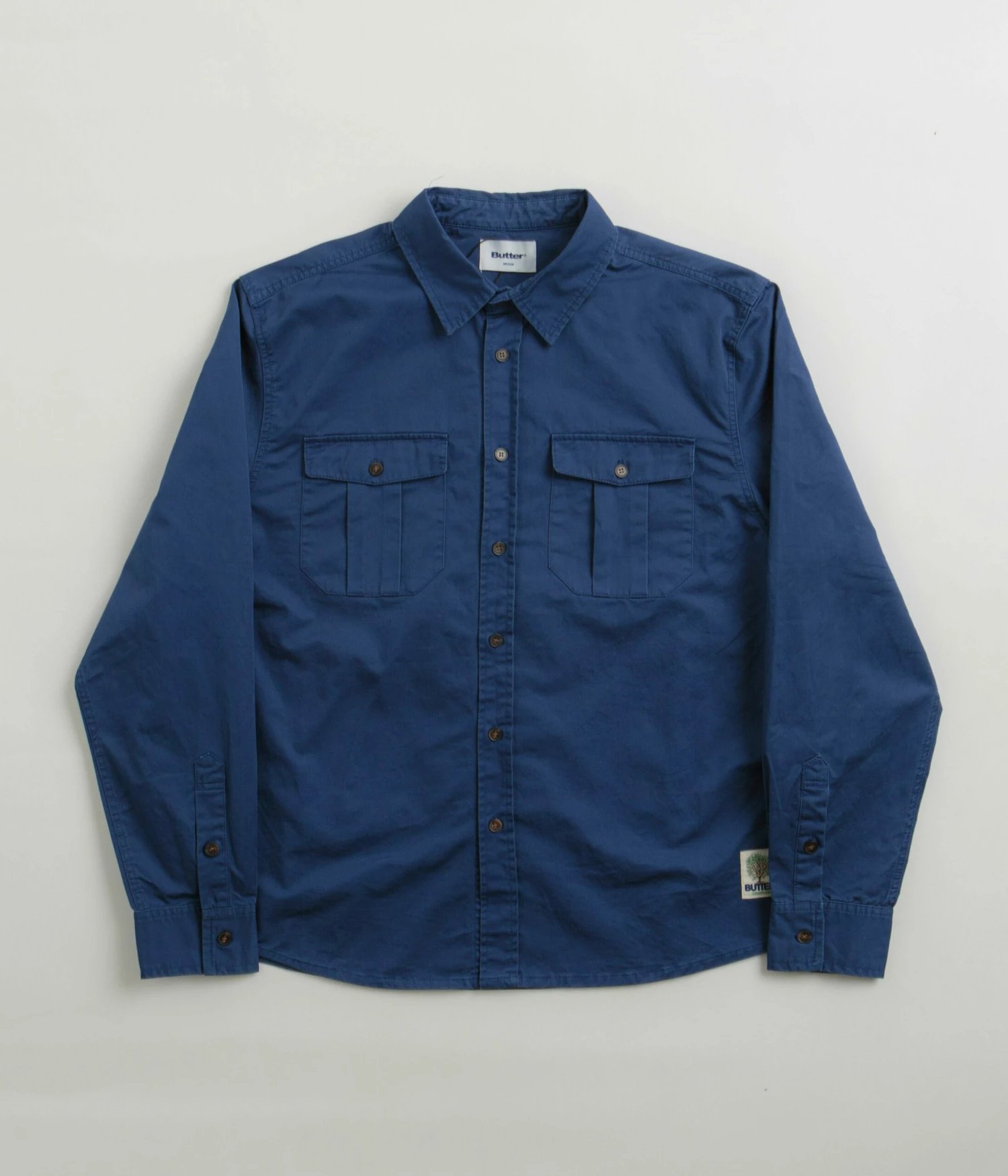 Butter Goods Washed Pocket Shirt - Work Blue 3 Butter Goods Washed Pocket Shirt - Work Blue