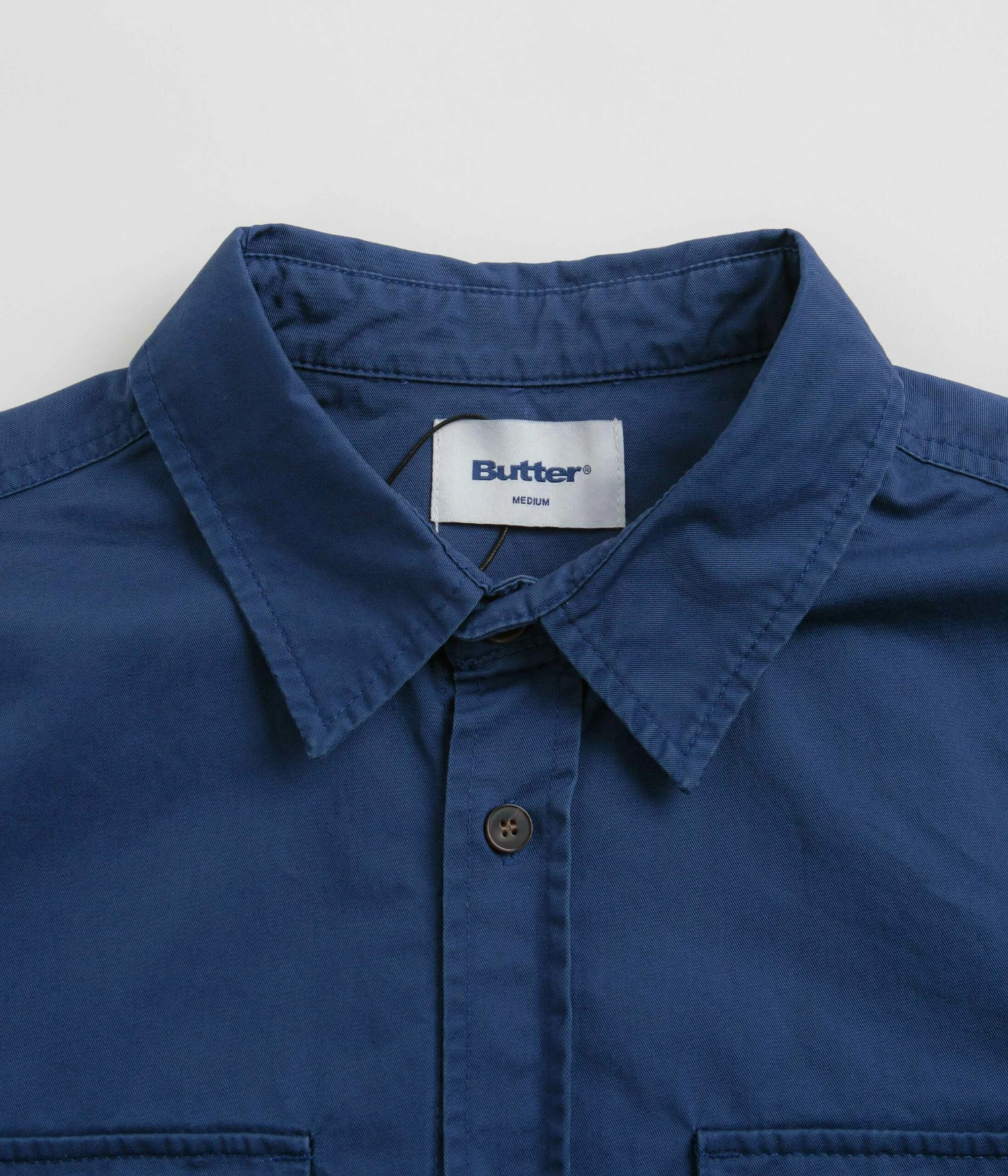 Butter Goods Washed Pocket Shirt - Work Blue 4 Butter Goods Washed Pocket Shirt - Work Blue - Image 2