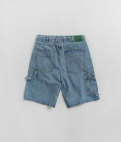 Butter Goods Weathergear Heavyweight Denim Shorts - Washed Indigo -FLATSPOT Sales butter goods weathergear heavyweight denim shorts washed indigo 3