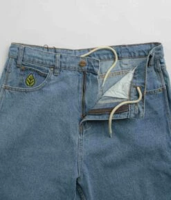 Butter Goods Weathergear Heavyweight Denim Shorts - Washed Indigo -FLATSPOT Sales butter goods weathergear heavyweight denim shorts washed indigo 5