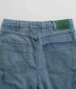 Butter Goods Weathergear Heavyweight Denim Shorts - Washed Indigo -FLATSPOT Sales butter goods weathergear heavyweight denim shorts washed indigo 6