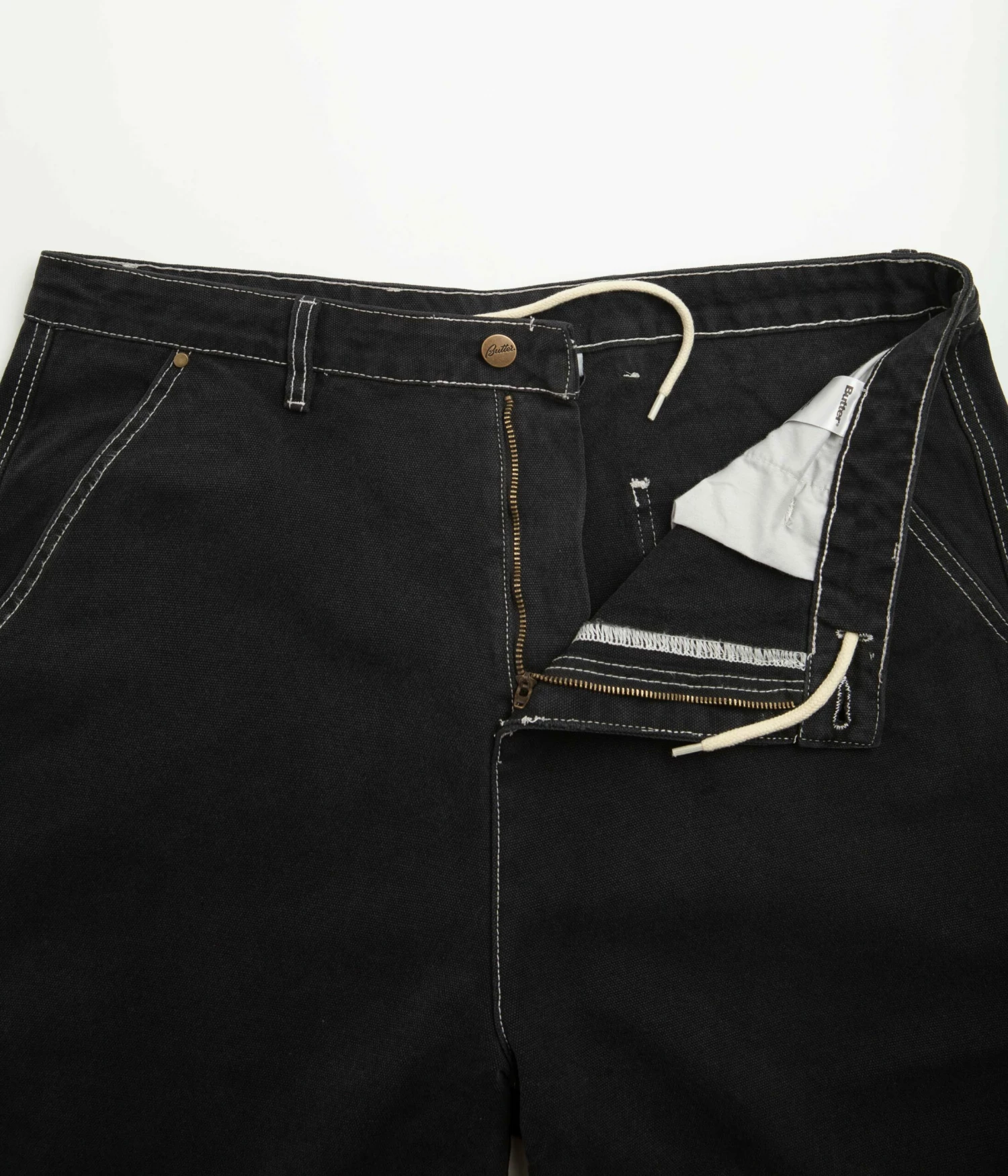 Butter Goods Work Shorts - Washed Black 7 Butter Goods Work Shorts - Washed Black - Image 5