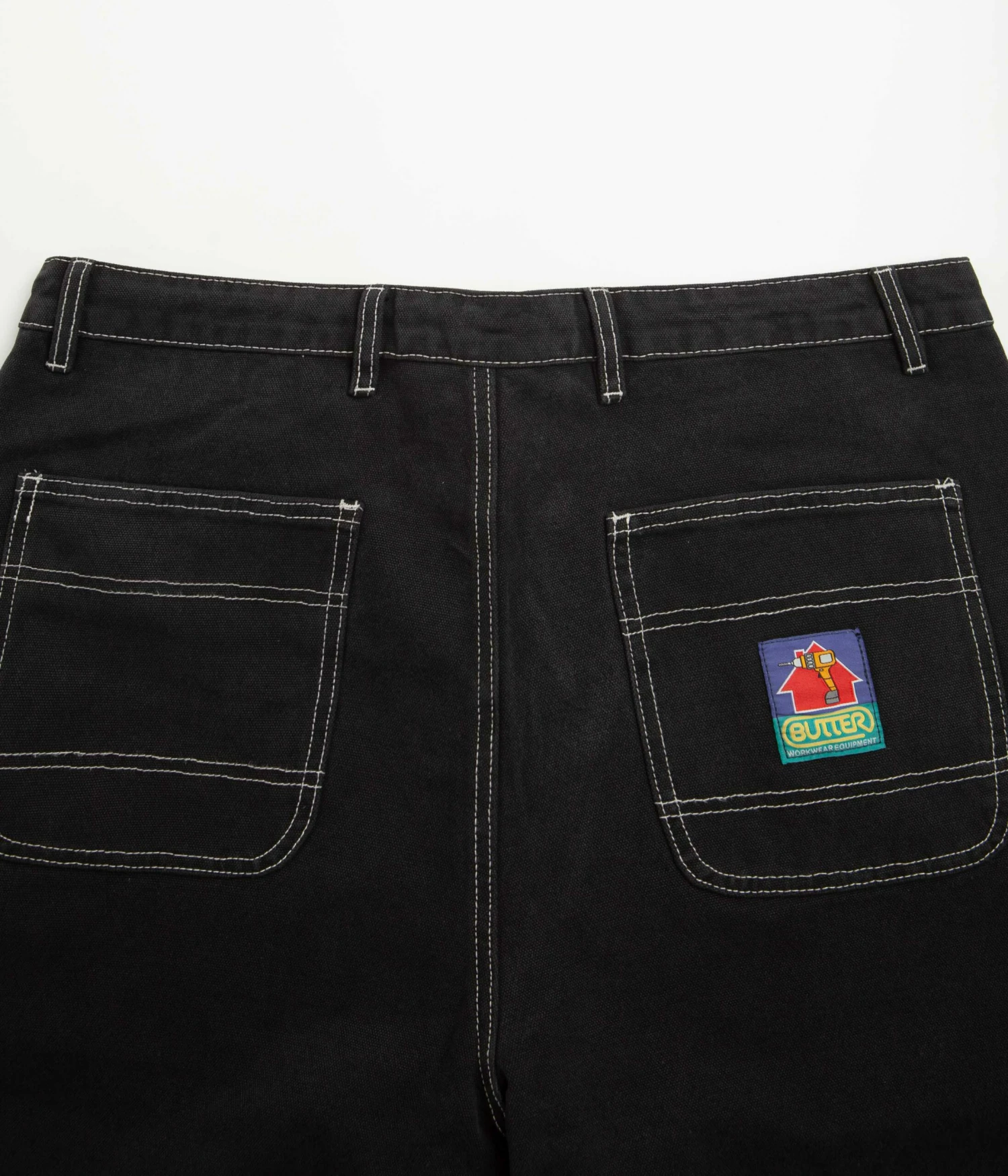 Butter Goods Work Shorts - Washed Black 8 Butter Goods Work Shorts - Washed Black - Image 6