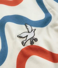 By Parra Colored Soundwave Polo Shirt - Off White -FLATSPOT Sales by parra colored soundwave polo shirt white 3