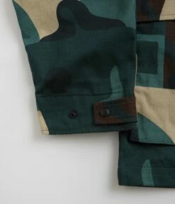 By Parra Distorted Camo Jacket - Green -FLATSPOT Sales by parra distorted camo jacket green 3
