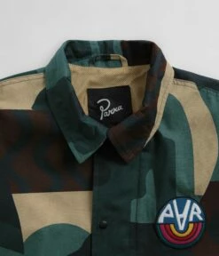 By Parra Distorted Camo Jacket - Green -FLATSPOT Sales by parra distorted camo jacket green 5