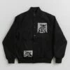 By Parra Dog Faced Varsity Jacket - Black 2 By Parra Dog Faced Varsity Jacket - Black -FLATSPOT Sales by parra dog faced varsity jacket black 1