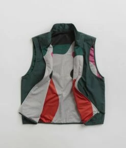 By Parra Ghost Cave Reversible Vest - Green -FLATSPOT Sales by parra ghost cave reversible vest green 2