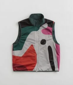 By Parra Ghost Cave Reversible Vest - Green -FLATSPOT Sales by parra ghost cave reversible vest green 3