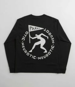 By Parra Neurotic Flag Long Sleeve T-Shirt - Black