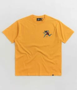 By Parra No Parking T-Shirt - Burned Yellow -FLATSPOT Sales by parra no parking t shirt burned yellow 1