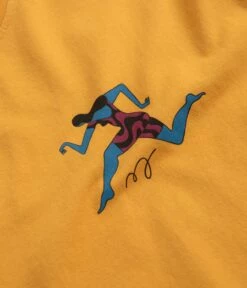 By Parra No Parking T-Shirt - Burned Yellow -FLATSPOT Sales by parra no parking t shirt burned yellow 3