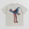 By Parra Pigeon Legs T-Shirt - Light Grey -FLATSPOT Sales by parra pigeon legs t shirt light grey 2