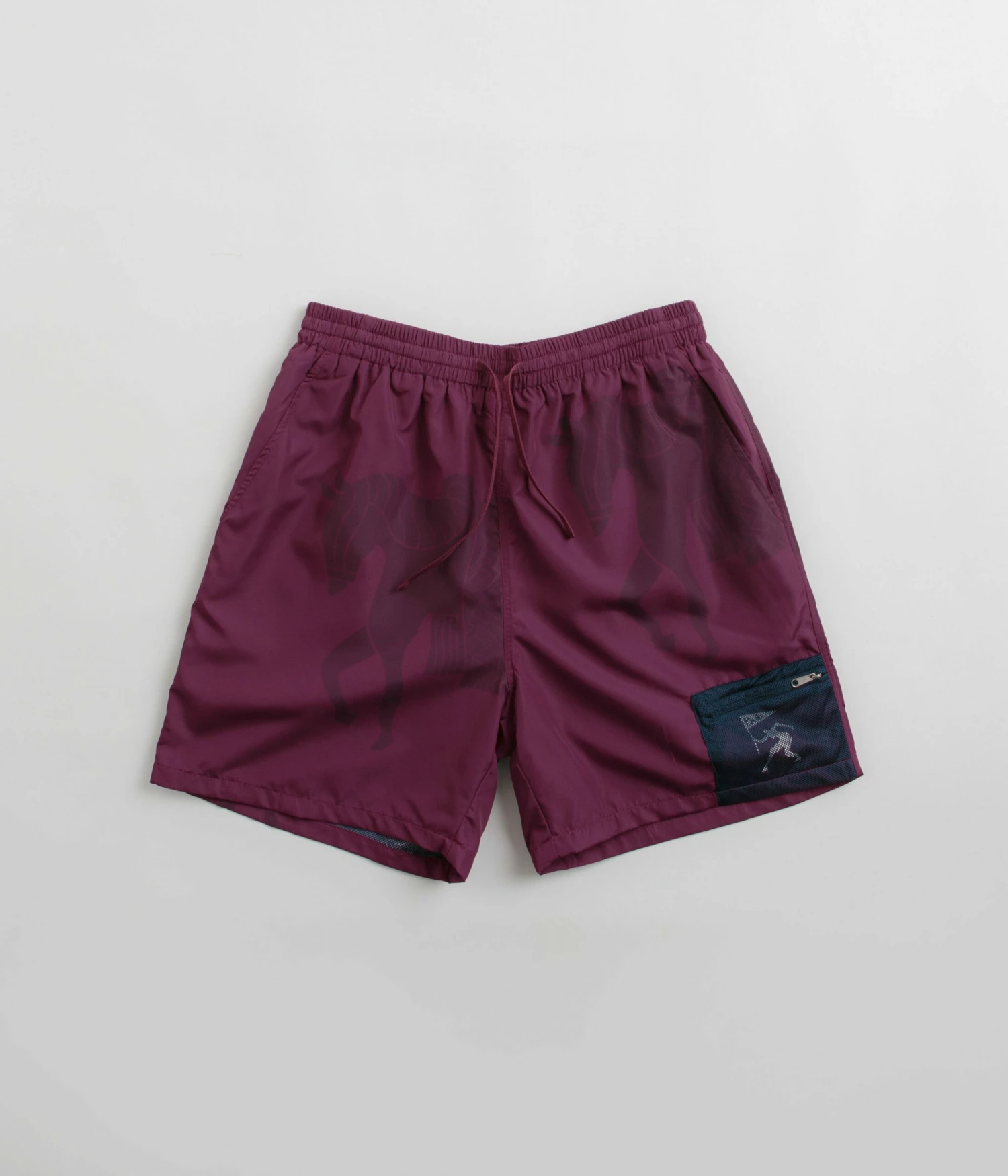 By Parra Short Horse Shorts - Tyrian Purple 3 By Parra Short Horse Shorts - Tyrian Purple