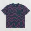 By Parra Sound Waved T-Shirt - Navy Blue 1 By Parra Sound Waved T-Shirt - Navy Blue -FLATSPOT Sales by parra sound waved t shirt blue 1