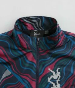 By Parra Track Flow Track Jacket - Navy Blue -FLATSPOT Sales by parra track flow track jacket blue 5