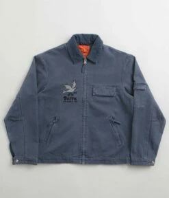 By Parra Twilled Bird Wheel Jacket - Washed Blue